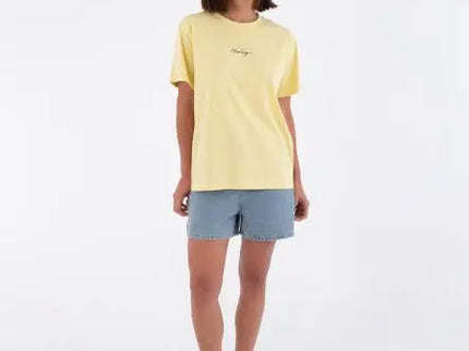 Script Regular Tee - Macadamia  T-Shirt van Hurley | SHAKA