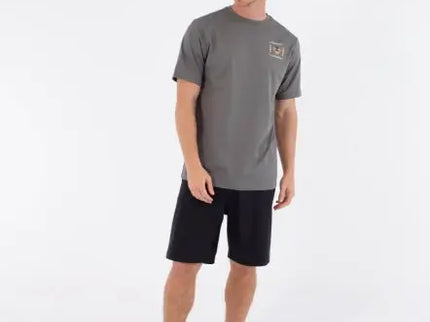 Rash Regular Bolud Ss - Dark Stone Grey  Lycra van Hurley | SHAKA