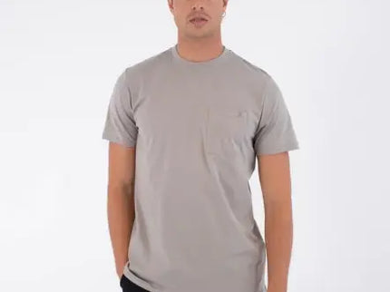 M Low Tide Pocket Ss Tee - Particle Grey  T-shirt van Hurley | SHAKA