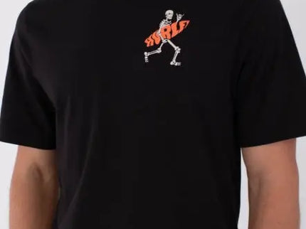 Tee Ss Printing Press Flamingue - Black  T-Shirt van Hurley | SHAKA
