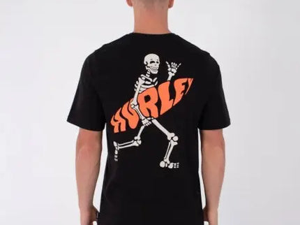 Tee Ss Printing Press Flamingue - Black  T-Shirt van Hurley | SHAKA