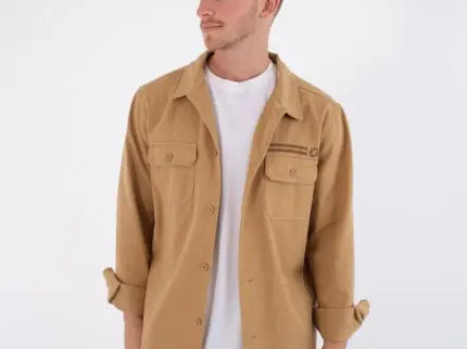 M Woven Ls Overshirt Craft - Khaki  Shirt van Hurley | SHAKA