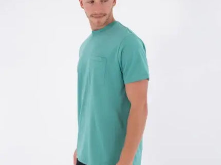 M Low Tide Pocket Ss Tee - Broken Jade  T-shirt van Hurley | SHAKA
