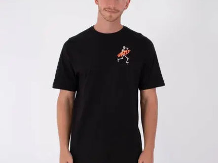 Tee Ss Printing Press Flamingue - Black  T-Shirt van Hurley | SHAKA