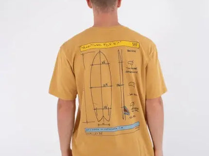 Kraft Sketch  Tee - Mustard Gold  T-shirt van Hurley | SHAKA