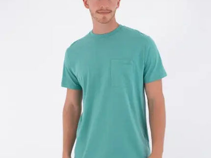 M Low Tide Pocket Ss Tee - Broken Jade  T-shirt van Hurley | SHAKA