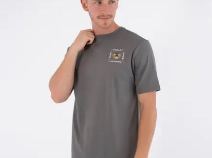 Rash Regular Bolud Ss - Dark Stone Grey  Lycra van Hurley | SHAKA